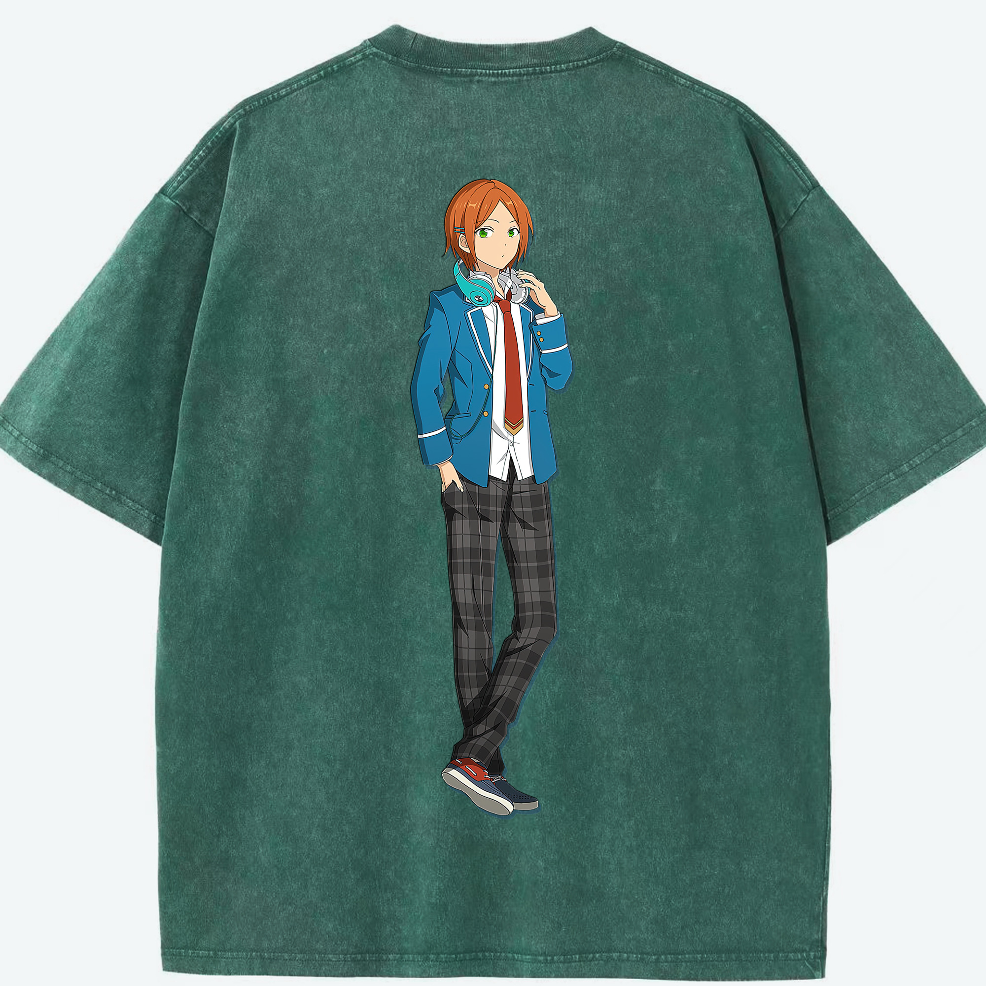 （画像用） あんさんぶるスターズ! Ensemble Stars 綿100% ヴィンテージ風 半袖Tシャツ（背面プリント）